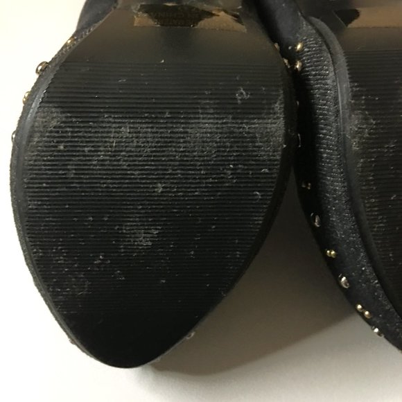 FRH Dark Denim Studded Platform Heels - Picture 12 of 14